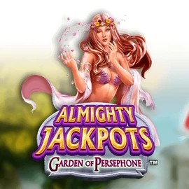 Almighty Jackpots: Garden of Persephone online game logo by Novomatic on onlyspinskasino.de