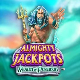 Almighty Jackpots – Realm of Poseidon game by Novomatic – logo hosted on OnlySpins Casino