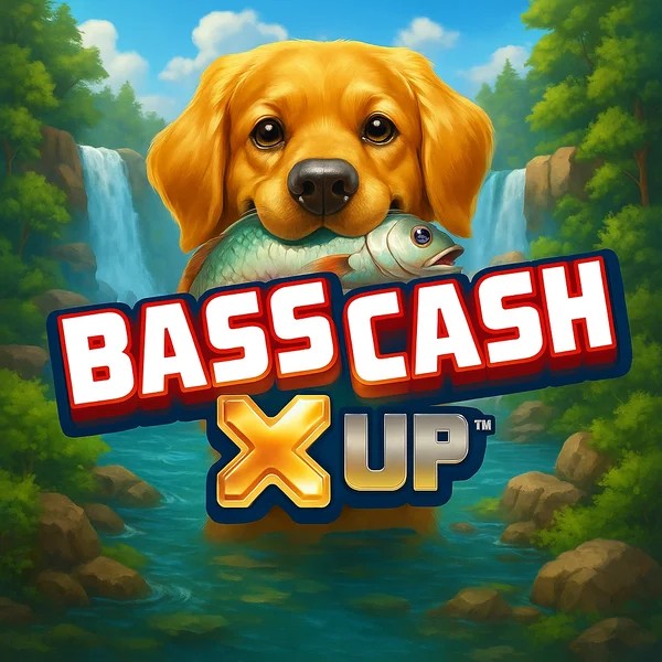 Bass Cash X UP game by Alchemy Gaming – logo hosted on OnlySpins Casino