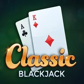 Classic Blackjack logo by Red Tiger Gaming OnlySpins Casino