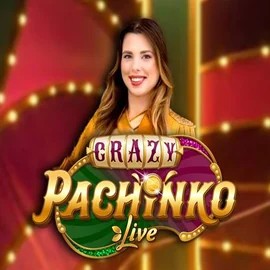 Crazy Pachinko slot logo by Evolution at OnlySpins Casino