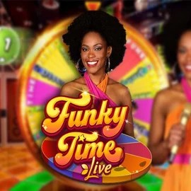 Funky Time online game logo by Evolution on onlyspinskasino.de