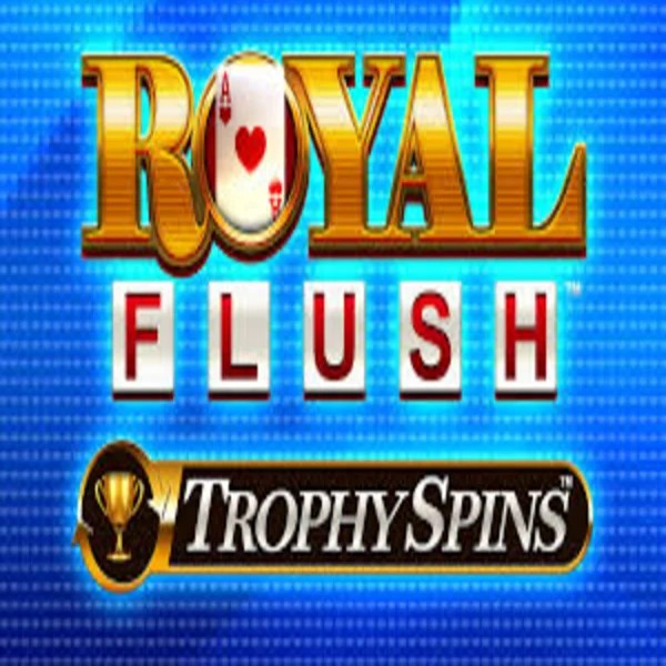 Royal Flush Trophy Spins online game logo by Greentube on onlyspinskasino.de
