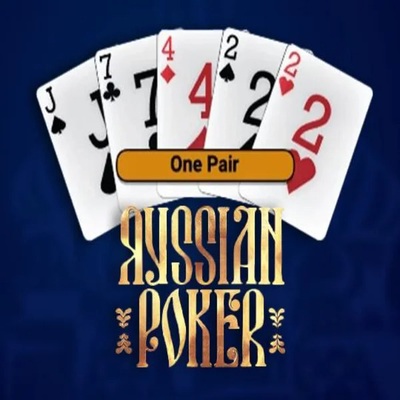 Russian Poker logo by OneTouch Games at OnlySpins Casino